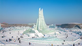 Explore the magnificent ice festival in wintry Harbin [upl. by Calabrese]