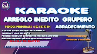 KARAOKE AGRADECIMIENTO HAY EN MI CORAZON [upl. by Eirod886]