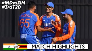 Full Highlights  India Vs Zimbabwe 3rd T20 2024  IND VS ZIM 3rd T20 Full Highlights [upl. by Driscoll]