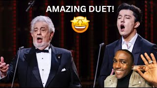 Dimash Qudaibergen amp Placido Domingo The Pearl Fishers’ Reaction [upl. by Cogn834]