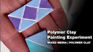 Polymer Clay Painting Experiment [upl. by Aillij383]