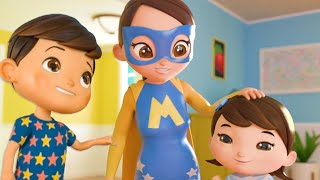 My super strong Mommy 💪🏻🦸🏻‍♀️  Lellobee  Super Moms  Nursery Rhymes and kids songs 🌸 [upl. by Saffren]