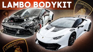 NEW PROJECT LAMBORGHINI HURACAN INSTALLING VORSTEINER CARBON FIBER BODYKIT [upl. by Bryn189]