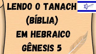 Lendo o Tanach Bíblia em Hebraico  Genêsis 5 [upl. by Elrod797]