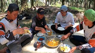 DARI LAUT LANJUT MANCING IKAN GABUS LANGSUNG MASAK DI KEBUN SAWIT [upl. by Athena899]