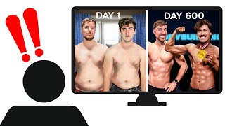 My 600 Day Transformation Against MrBeast  Personal Trainer Reacts [upl. by Brnaby]