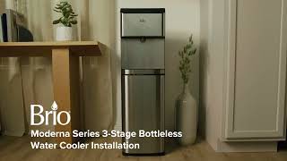 Brio Moderna Touchless 3Stage Bottleless Water Cooler I Model CLPOU720UVF3X [upl. by Ahsitaf]