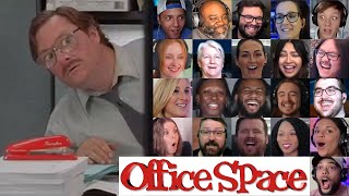 Office Space Milton threatens to set the building on fire  Movie Reaction Mashup [upl. by Aivekahs]