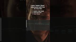 I wrote Anakins Theme using musical motifs from all of Star Wars starwars anakin darthvader [upl. by Hurlbut]