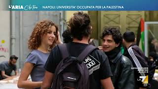 Napoli università occupata per la Palestina [upl. by Allenod403]