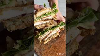 Crispy Fried Chicken Sandwich  Easy chicken sandwich Recipe shorts [upl. by Dwight]