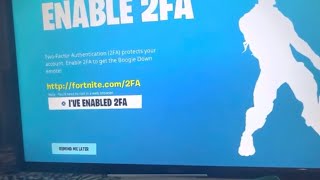 HOW TO ENABLE 2FA FORTNITEEASY [upl. by Eivod]