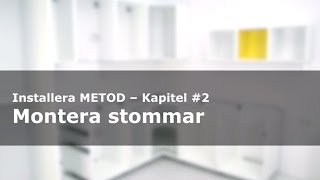 Installera IKEA METOD kök kapitel 2  Montera stommar [upl. by Kurtzig9]