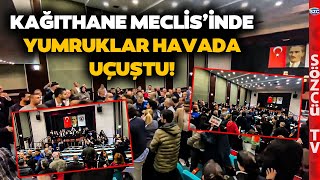 CHPli İsim Konuşurken Şişe Fırlatıldı Kağıthane Belediye Meclisinde Kavga İki Kişi Yaralandı [upl. by Urban119]