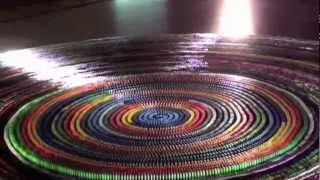 World Record Most dominoes toppled in a spiral 30000 complete Toppling [upl. by Micky]