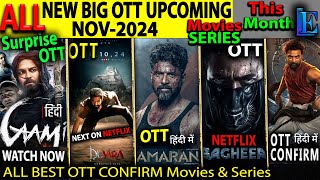 NEW BIG OTT Release NOV24 l Hindi Movies WebSeries ARM Bagheera Devara AmaranNetflix [upl. by Sutherland]