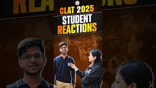 Students React to CLAT 2025 Exam Paper shorts clat2025 [upl. by Vivia923]