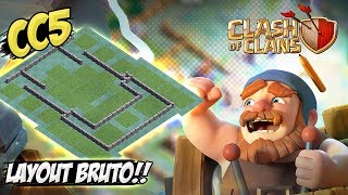 LAYOUT BRUTO PARA CC5  BASE DO CONSTRUTOR  CLASH OF CLANS [upl. by Grossman98]