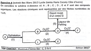 EXERCICE CHIMIE ORGANE TleD TYPE BAC 2025 [upl. by Demeter]