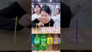 Cool drink game challenge funny food mukbang korean youtubeshorts trending [upl. by Ettebab]