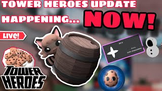 🔴TOWER HEROES UPDATE HAPPENING NOW🔴 [upl. by Notyep762]