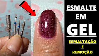 CUTILAGEM ESMALTAÇÃO E REMOÇÃO  ESMALTE EM GEL [upl. by Alenoel]