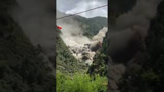 A big mountain landslide village salyan mountains village salyanshorts [upl. by Nahor]