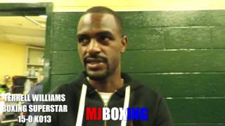 TERRELL WILLIAMS TALKS POSTFIGHT AFTER STOPPING PRICHARD COLON IN 9TH ROUND [upl. by Yramliw]