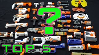 TOP 5 BEST NERF ATTACHMENTS [upl. by Nerin]