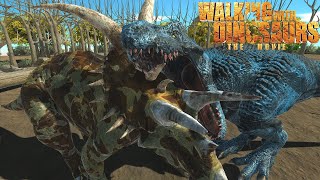 Walking with Dinosaurs patchi VS scowler amp Gorgosaurus  Animal Revolt Battle Simulator [upl. by Attenauqa]