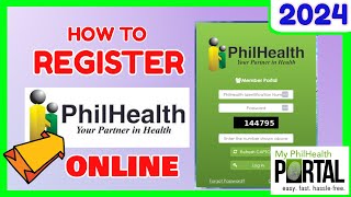 Philhealth Online Registration 2024 Paano mag Register sa Philhealth Number Portal Online [upl. by Narol475]