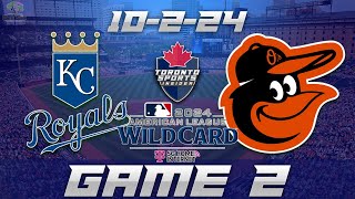 10224 Kansas City Royals vs Baltimore Orioles Game 2 Game Audio  MLB LIVE Streamcast amp Chat [upl. by Gene]