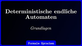 Deterministische endliche Automaten DEADFA [upl. by Nelac]