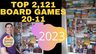 Top games of all time 2011 AmassGames boardgame tabletop games top10 2023 cards award list [upl. by Nosloc271]