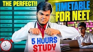 15Hour Study Time Table for NEET 2025 🔥  Crack NEET in 6 Months  21Day Challenge [upl. by Llorre701]