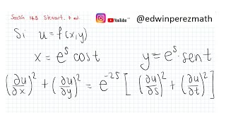 Cálculo Stewart Ej 46 Sección 145 xescost yessintDerivadas parciales Diagrama de árbol [upl. by Anitsuj]