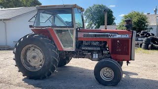 Køb Veterantraktor MasseyFerguson 2745 V8 Turbo på Klaravik [upl. by Ahsekahs]