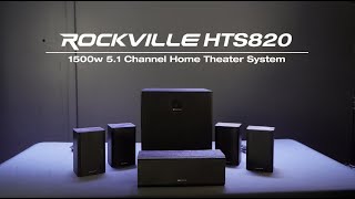 All About Your Rockville HTS820 1500w 51 Channel Home Theater System Subwoofer [upl. by Ietta]