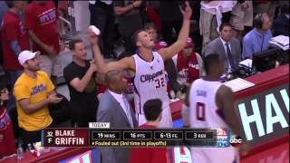 Blake Griffin Throws Water on Warriors Fan [upl. by Burman]