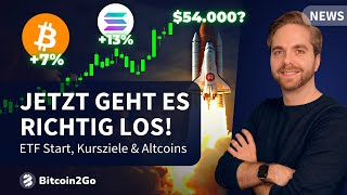 BITCOIN KURS EXPLOSION Es beginnt JETZT  ETF Start Kursziele Prognosen amp Altcoin Trends 2024 [upl. by Meli931]