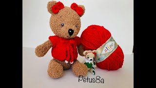 Como tejer oso de peluche en crochet amigurumis by Petus [upl. by Mena750]