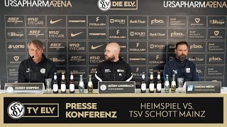 TV Elv  Pressekonferenz  SV Elversberg vs TSV Schott Mainz  20 [upl. by Sayles667]