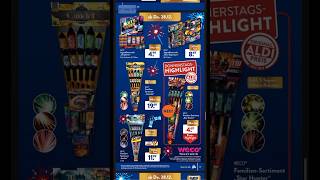 Aldi Süd Feuerwerk Prospekt 20232024 mit Preisen feuerwerk fireworks aldi [upl. by Eema]