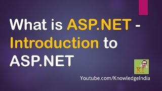 What is ASPNET  CSS  HTML  Difference between Server side amp Client side scripting [upl. by Georgianne]