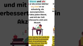 How to Use quotwennquot vs quotalsquot in German Sentences  Temporal Clauses shorts germanforbeginners [upl. by Nivrad]