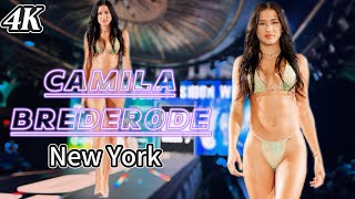 Ci Swimwear  Camila Brederode STUNS in SLOW MOTION at New York Fashion Show 2024 [upl. by Sumetra]