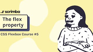 The flex property  CSS Flexbox tutorial [upl. by Yrellam]