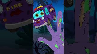 Halloween Fire Truck Finger Family vehiclecartoon cars explore shorts trending [upl. by Issak]