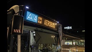 Aérobus le service matinal de bus proposé par Genève Aéroport [upl. by Davin]