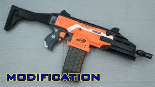 MOD Nerf Stryfe  CZ Scorpion EVO 3D Printed Kit [upl. by Sabsay]